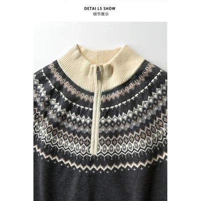 Женский пуловер с короткой молнией  Icicl*e