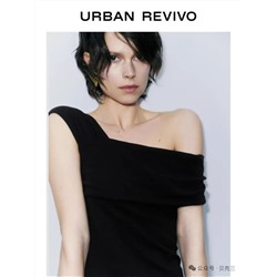 Женский трикотажный топ с ассиметричным плечом  Urba*n Revivo