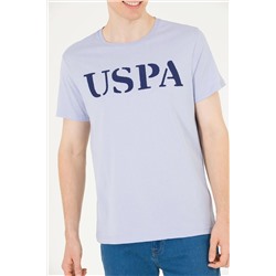 Erkek Mavi Basic Bisiklet Yaka Tişört