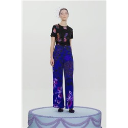 Pantalón pata ancha flores