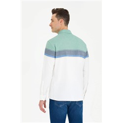 Erkek Yeşil Uzun Kollu Gömlek