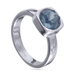 Кольцо Теннис (кристаллы SW байкальский лед 8мм; покрытие родий), Есть комплект