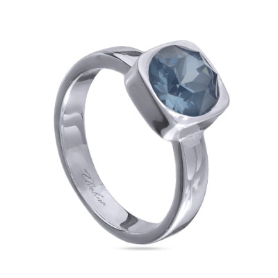 Кольцо Теннис (кристаллы SW байкальский лед 8мм; покрытие родий), Есть комплект