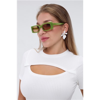 Кофта женская в рубчик с акцентным декольте 2ксL SMILE