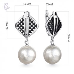 Серьги серебро 52864S6B