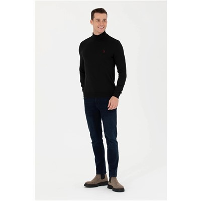 Erkek Siyah Basic Kazak