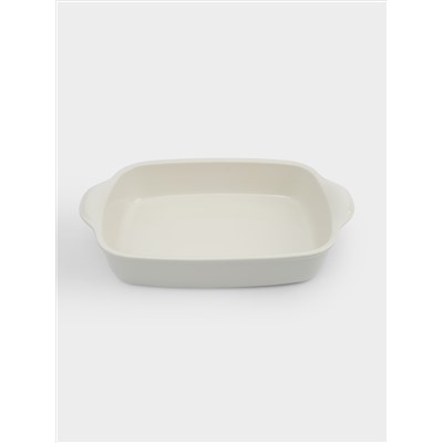 Форма для запекания, 29х22 см, керамика, прямоугольная, молочная, Baker