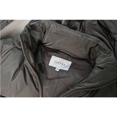 Женское зимнее толстое ветрозащитное теплое стеганое хлопковое пальто с капюшоном