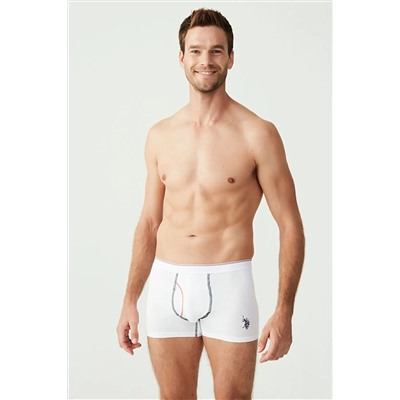 U.S. Polo Assn. U.s Polo Assn. 80093 Erkek 2 Li Boxer-beyaz&grimelanj