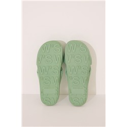 Zapatillas abiertas waffle verde