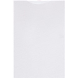 Erkek Beyaz Basic Bisiklet Yaka Tişört