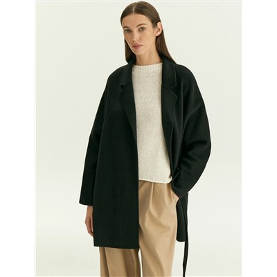 Полупальто-халат из шерсти, R136/agato