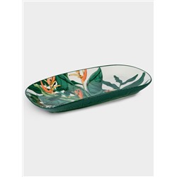 Блюдо, 35x19 см, овальное, Ночной сад