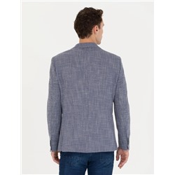 Koyu Mavi Ekstra Slim Fit Blazer Spor Ceket
