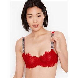 VERY SEXY Wicked Unlined Shine Strap Balconette Bra PUSH UP WITHOUT PADDING