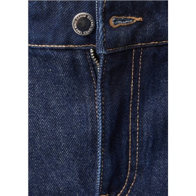Jeans wideleg pinzas rinse wash