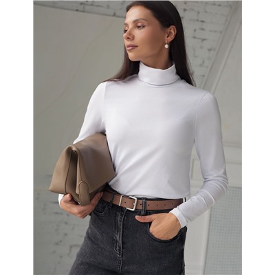 Водолазка из премиального хлопка с эластаном