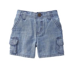 Denim Cargo Shorts