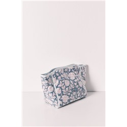 Neceser mediano estampado floral azul