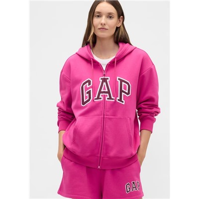 Relaxed Gap Logo Zip Hoodie