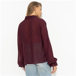 Блуза дизайнерская, Гипнотический стиль (бордовая)