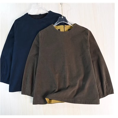 Женская свободная вельветовая кофта