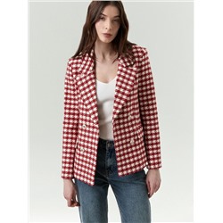 Жакет приталенного кроя из твида, ML743/comba