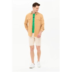 Erkek Camel Uzun Kollu Gömlek