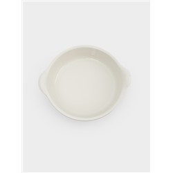 Форма для запекания, 23 см, керамика, круглая, молочно-бежевая, Baker