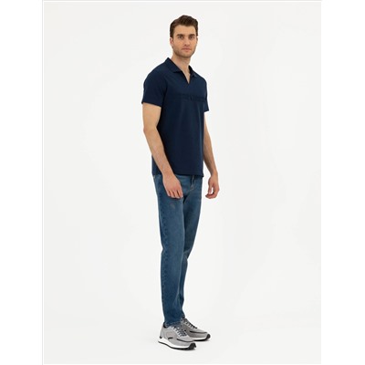 Lacivert Slim Fit Tişört