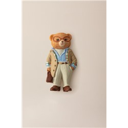 Bonny Bear Magnet - Bej/Mavi - 4x8 cm