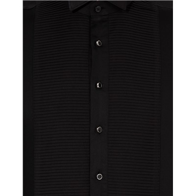 Siyah Slim Fit Smokin Gömlek