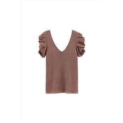 Camiseta Marrón jaspeado
