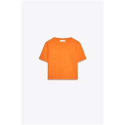 CROPPED SHORT SLEEVE T-SHIRT