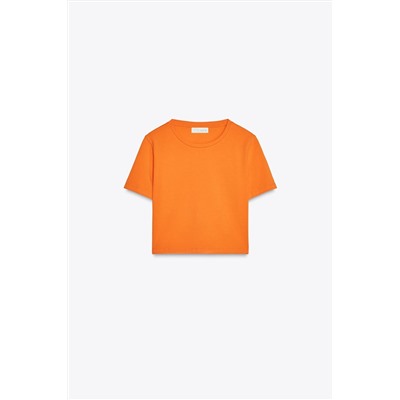 CROPPED SHORT SLEEVE T-SHIRT