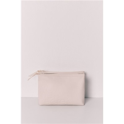 Neceser mediano cartera doble blanco