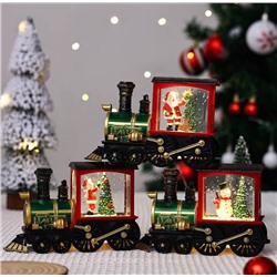 Ещё есть такие милейшие поровозики тоже с эффектом снежка