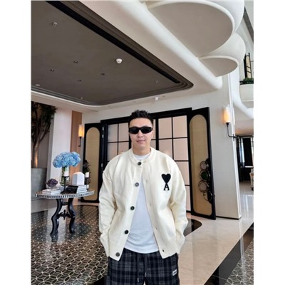 Кардиган из трикотажа с круглым вырезом, модель унисекс  АМ*И