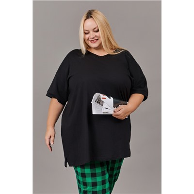 Пижама женская со штанами больших размеров (П-111б-однотонная)