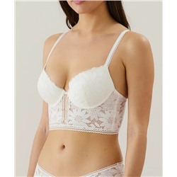 Bustier push-up de encaje