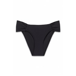 Braga bikini clásica frunce negra