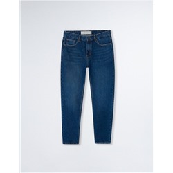Cropped Fit Jeans, Men, Blue