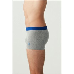 U.S. Polo Assn. Pamuklu & Likralı, Çok Renkli Erkek 3'lü Boxer Set 80170