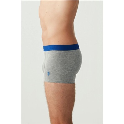 U.S. Polo Assn. Pamuklu & Likralı, Çok Renkli Erkek 3'lü Boxer Set 80170