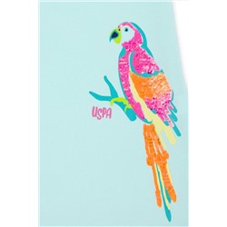 Kız Çocuk Su Yeşili Örme Elbise