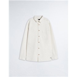 Pocket Denim Shirt, Men, Beige