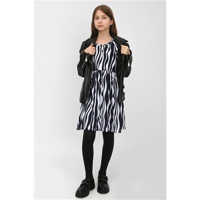 Платье Зебра короткий рукав-фонарик арт. ПЛ-374 НАТАЛИ #885612