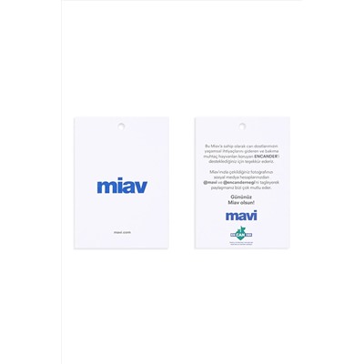 Mavi Miav Baskılı Beyaz Tişört Regular Fit / Normal Kesim 067153-620