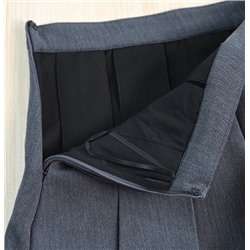 Женская плотная слегка эластичная юбка миди из смеси овечьей шерсти с плиссировкой