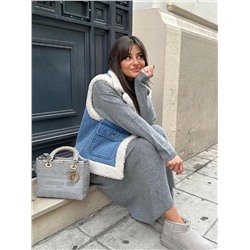 Джинсовая утеплённая жилетка Zar*a